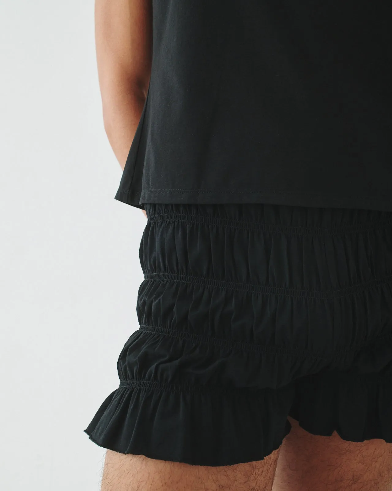 09 SHIRRED BLOOMER SHORT