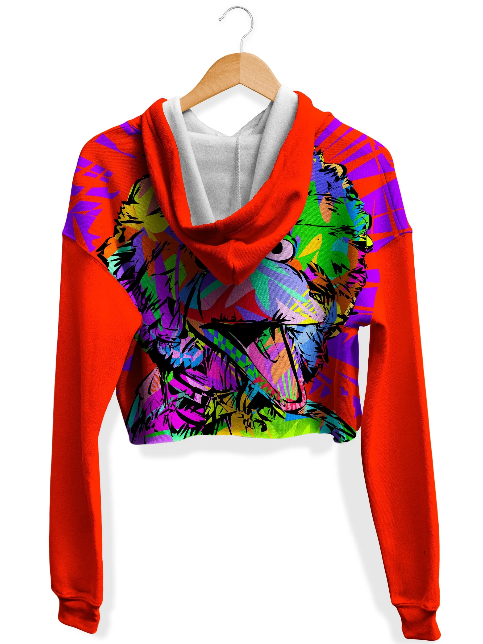 Bigbird Fleece Crop Hoodie