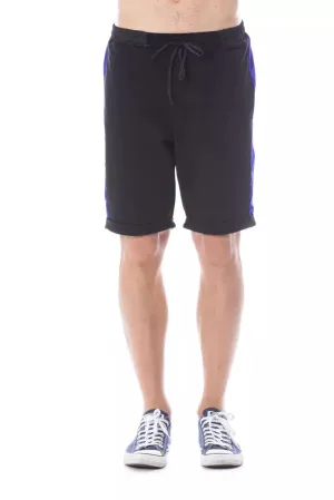 Black Cotton Men Short