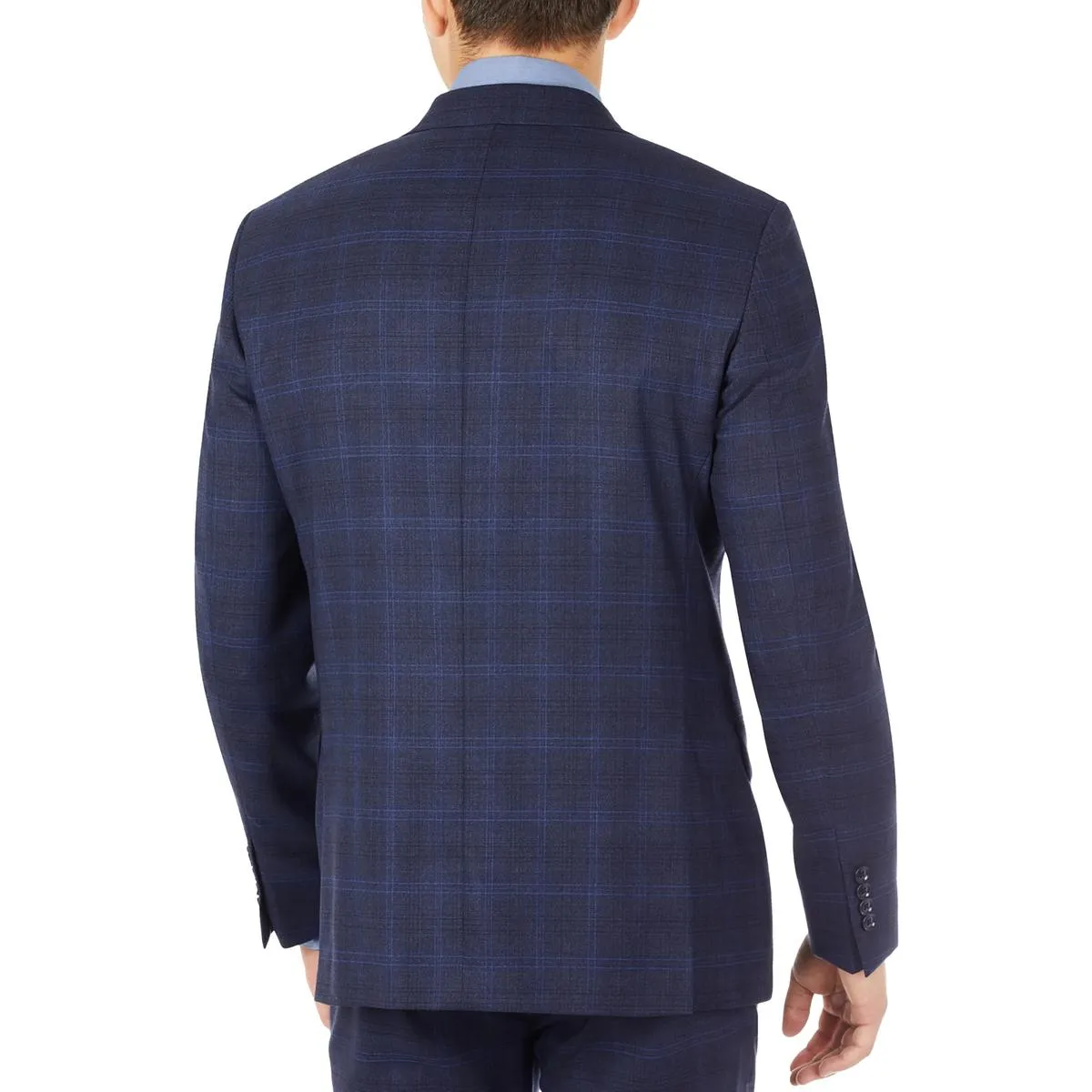 Calvin Klein Mens Malbin Wool Extra Slim Fit Two-Button Blazer