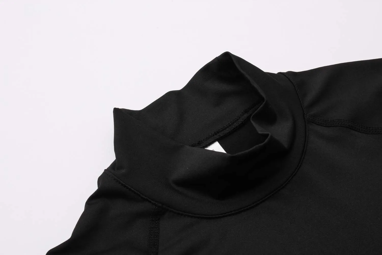 Compression Shirt Men 3 Pack Long Sleeve Base Layer Workout Mock Neck Shirts 4-Way Stretch Moisture-Wicking Tops