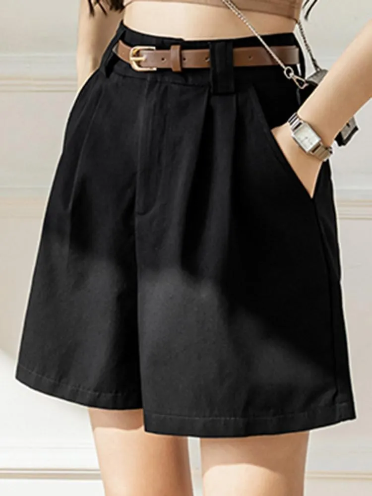 FashionSierra - High Waist Casual Women Shorts Fashion Comfortable Cotton Shorts