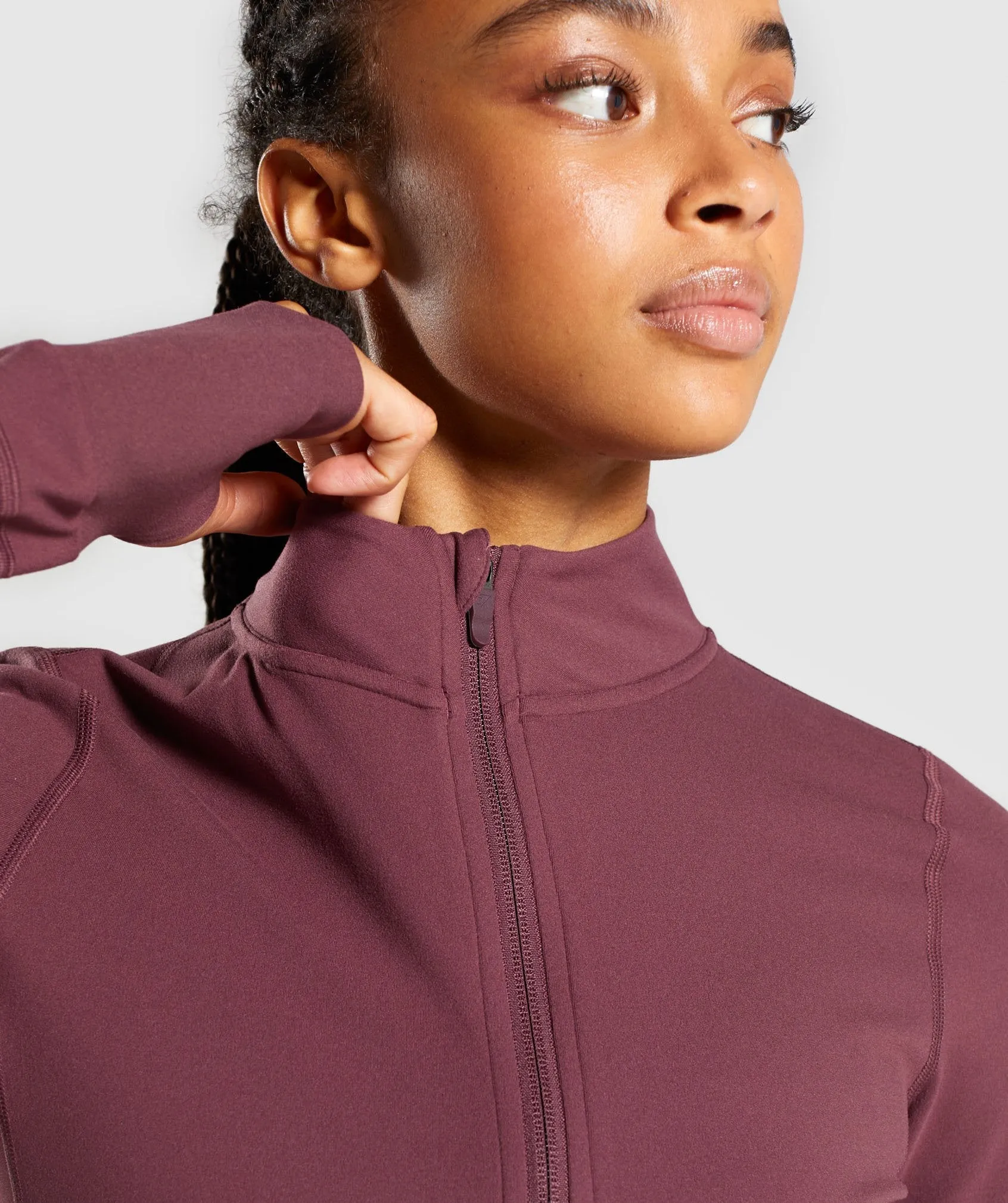 Gymshark Speed Full Zip Jacket - Berry Red