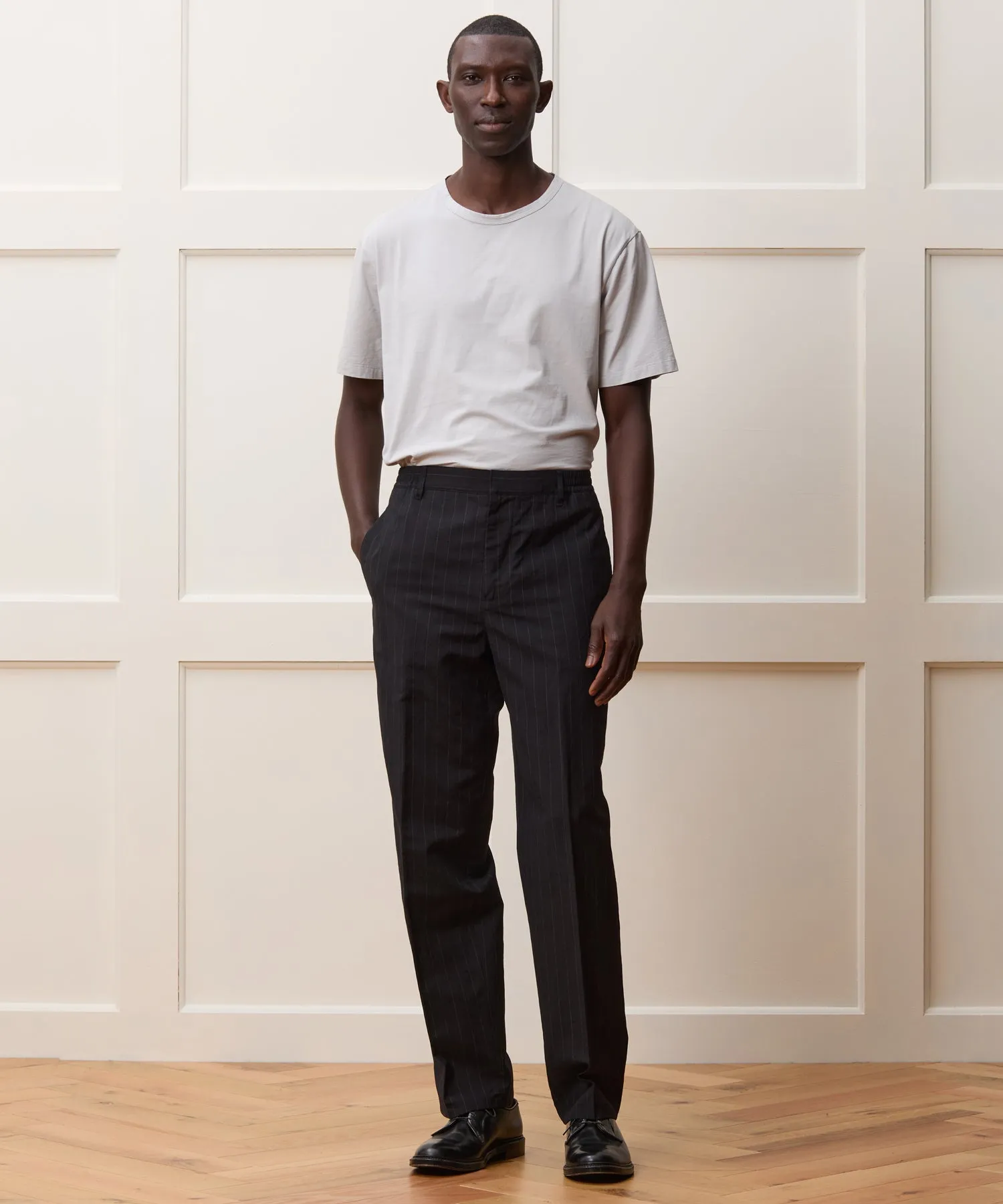 Italian Wool Linen Modern Trouser