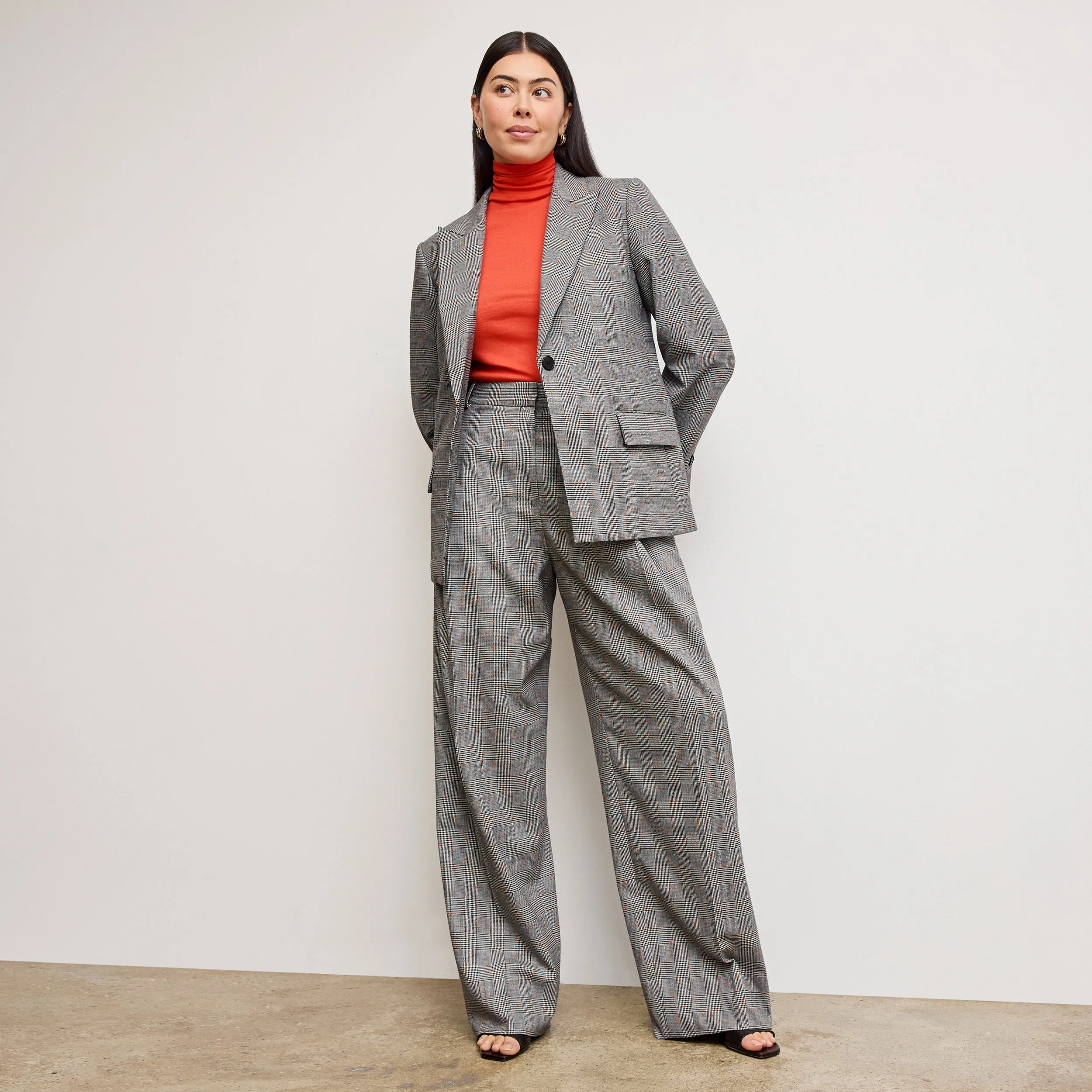 Jax Turtleneck Tee - Organic Ribbed Pima Cotton :: Marmalade