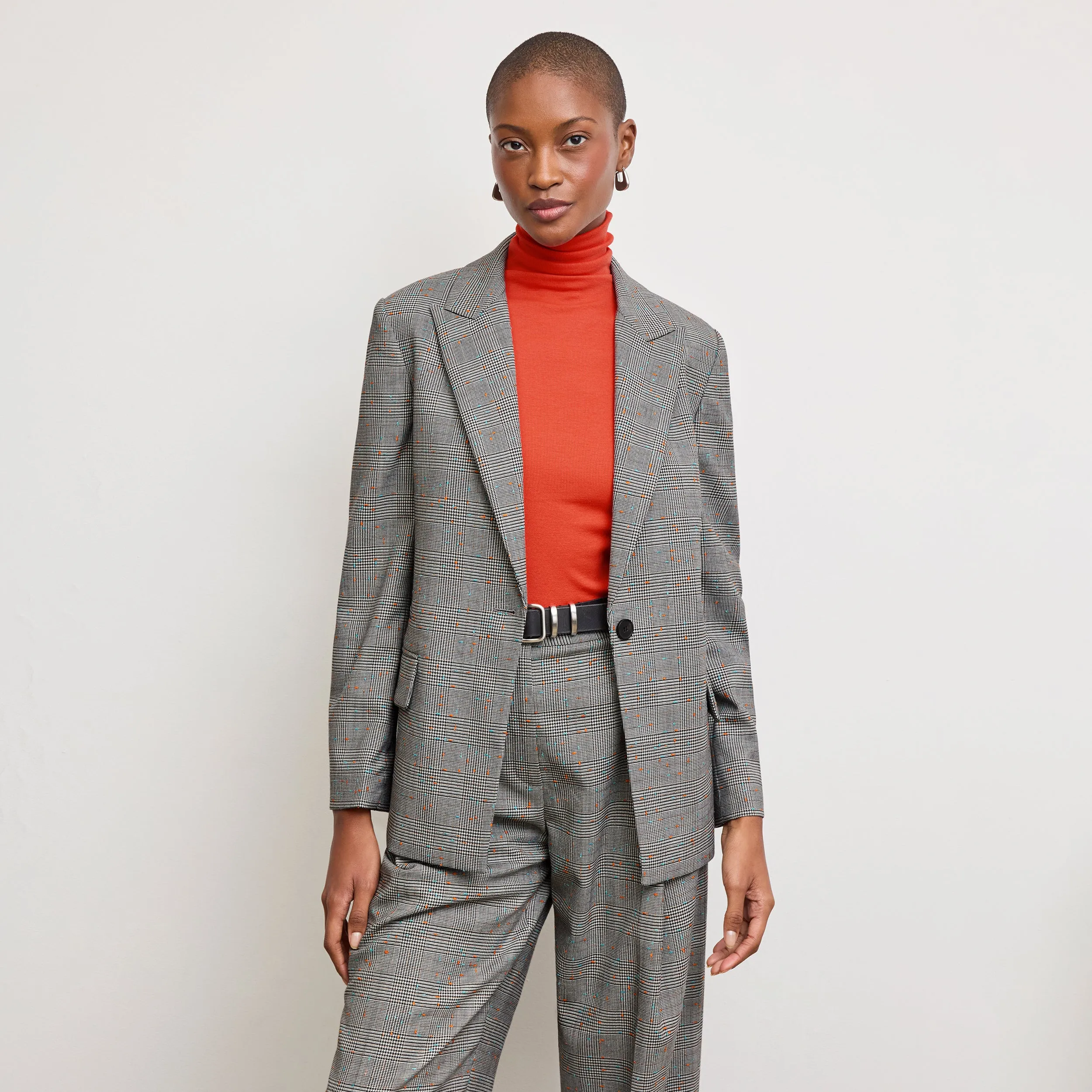 Jax Turtleneck Tee - Organic Ribbed Pima Cotton :: Marmalade