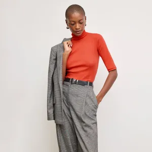 Jax Turtleneck Tee - Organic Ribbed Pima Cotton :: Marmalade