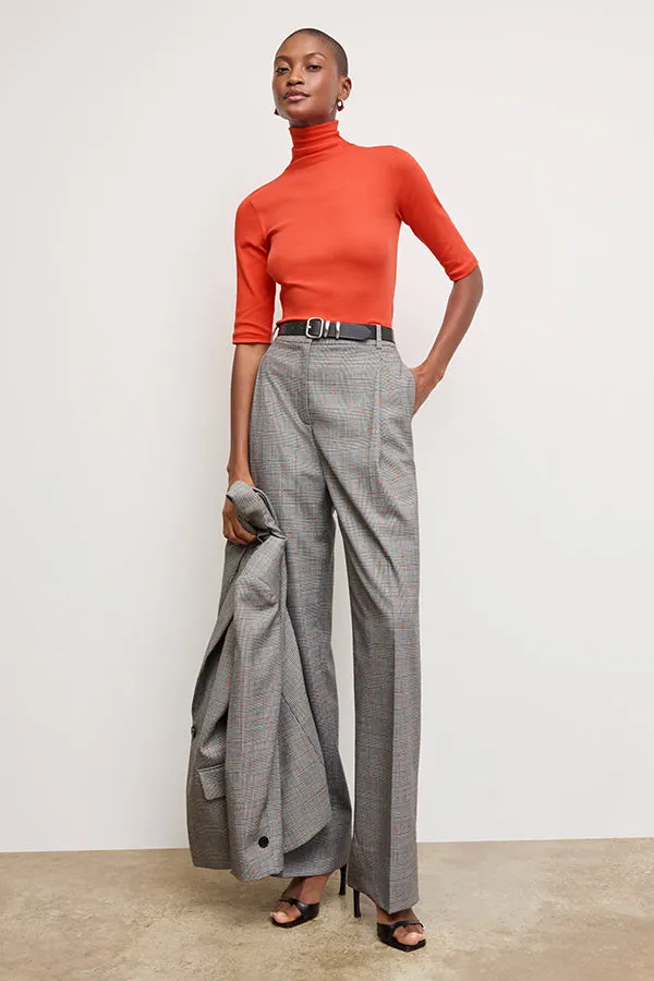 Jax Turtleneck Tee - Organic Ribbed Pima Cotton :: Marmalade
