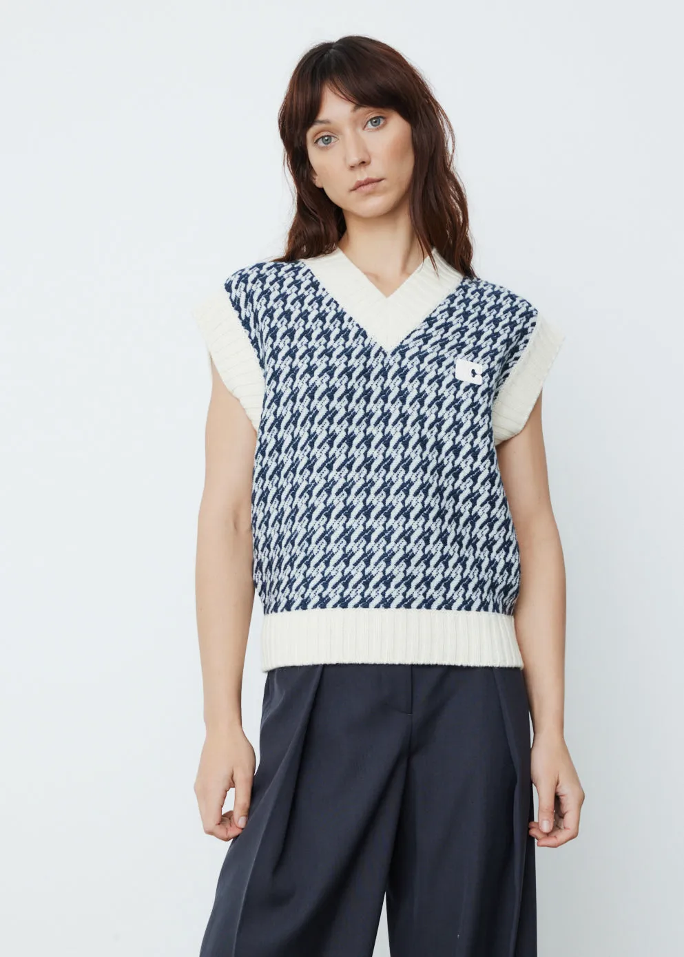 Lc Check Knit Vest