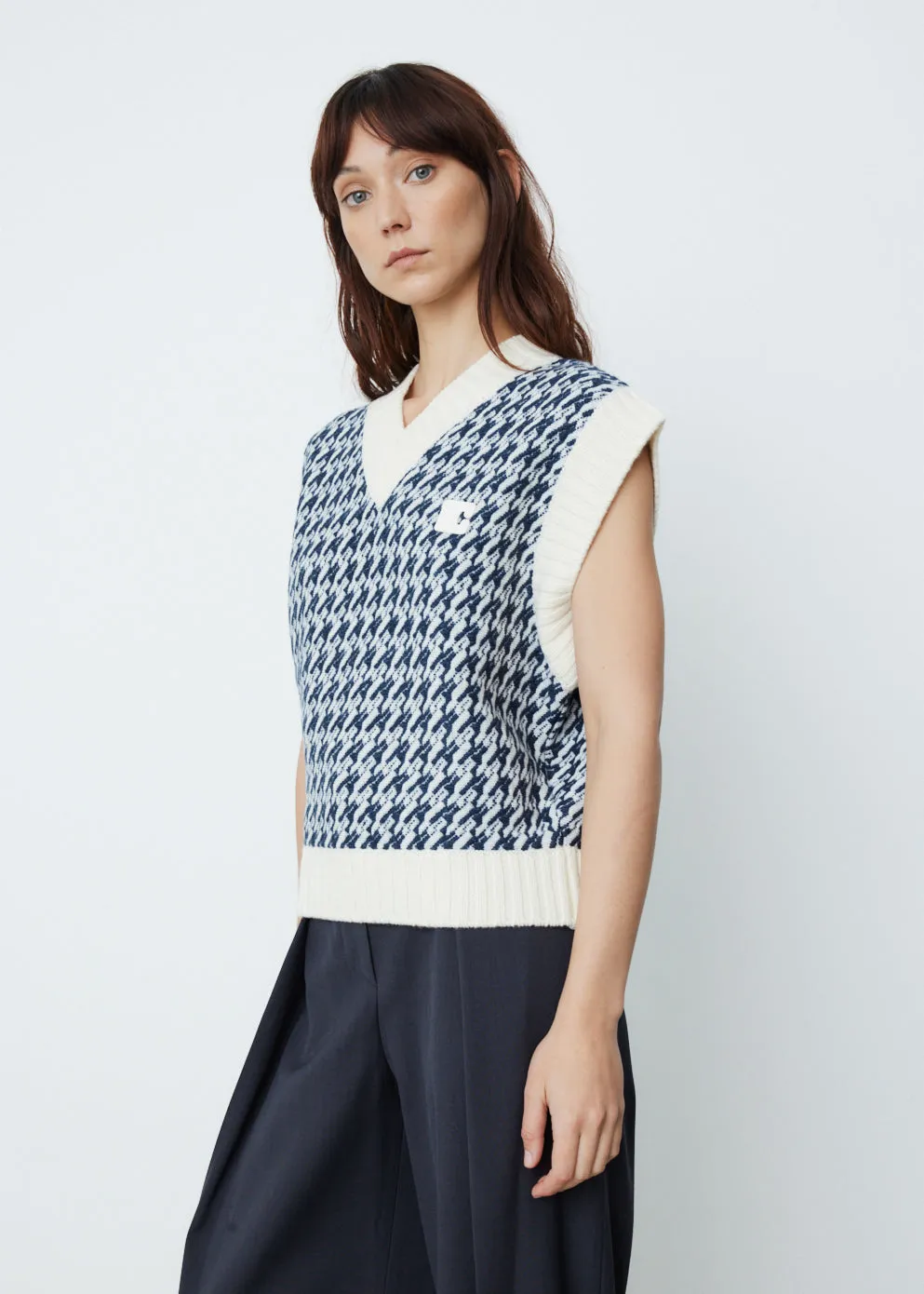 Lc Check Knit Vest