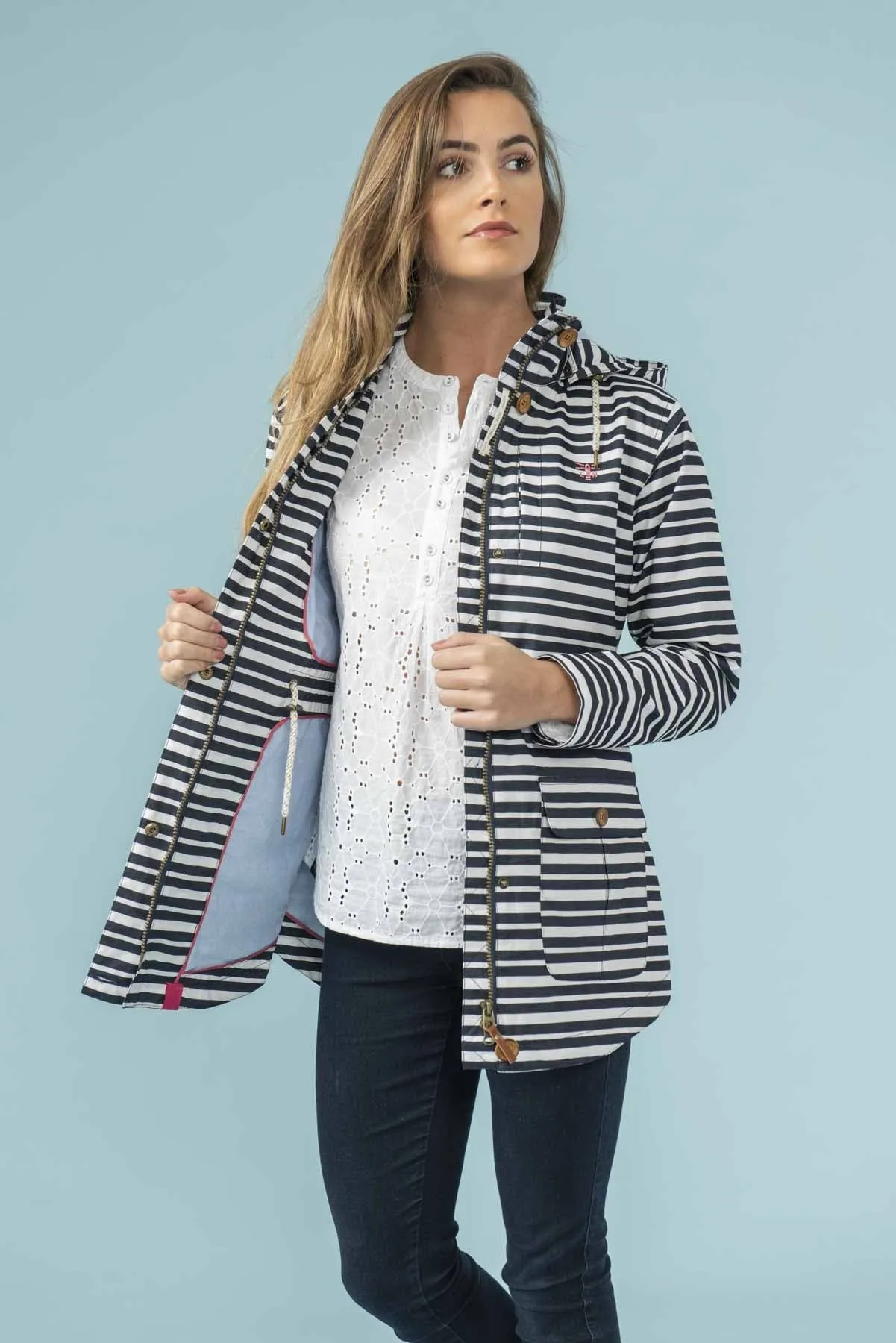 Lighthouse Womens Tori Jacket Sky Stripe