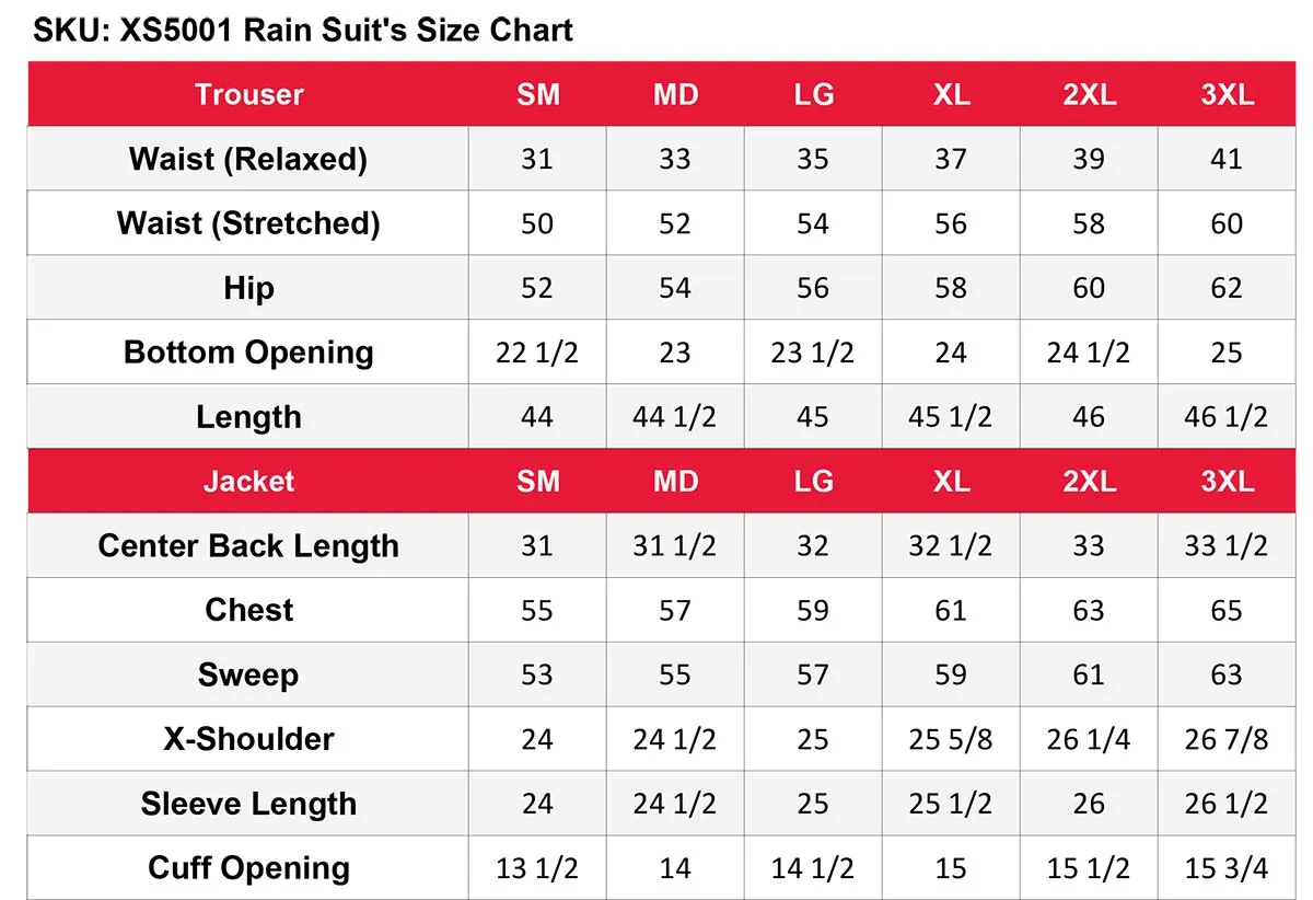 NexGen Mens XS5004 Yellow Hi-Viz Water Proof Rain Suit with Reflective Panels