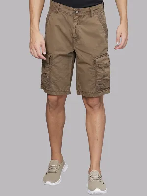 Overdyed Gothic Brown Cargo Shorts