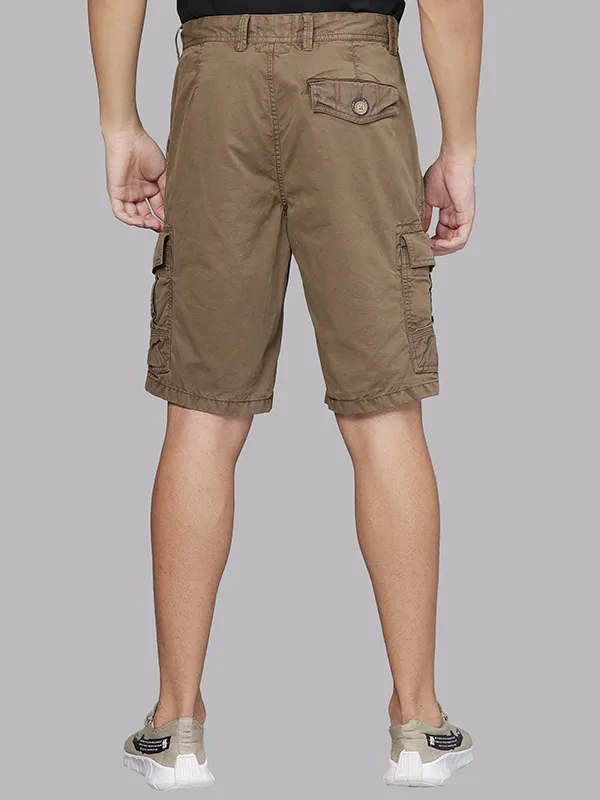 Overdyed Gothic Brown Cargo Shorts