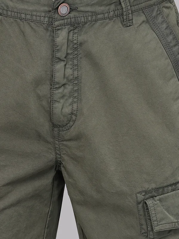 Overdyed Rifle Green Cargo Shorts