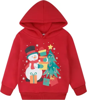 RETSUGO Baby Boys Dinosaurs Hoodie Boy Girls Truck Pullover with Pocket Toddler Boy Kids Rocket Sweatshirt 2-7Years