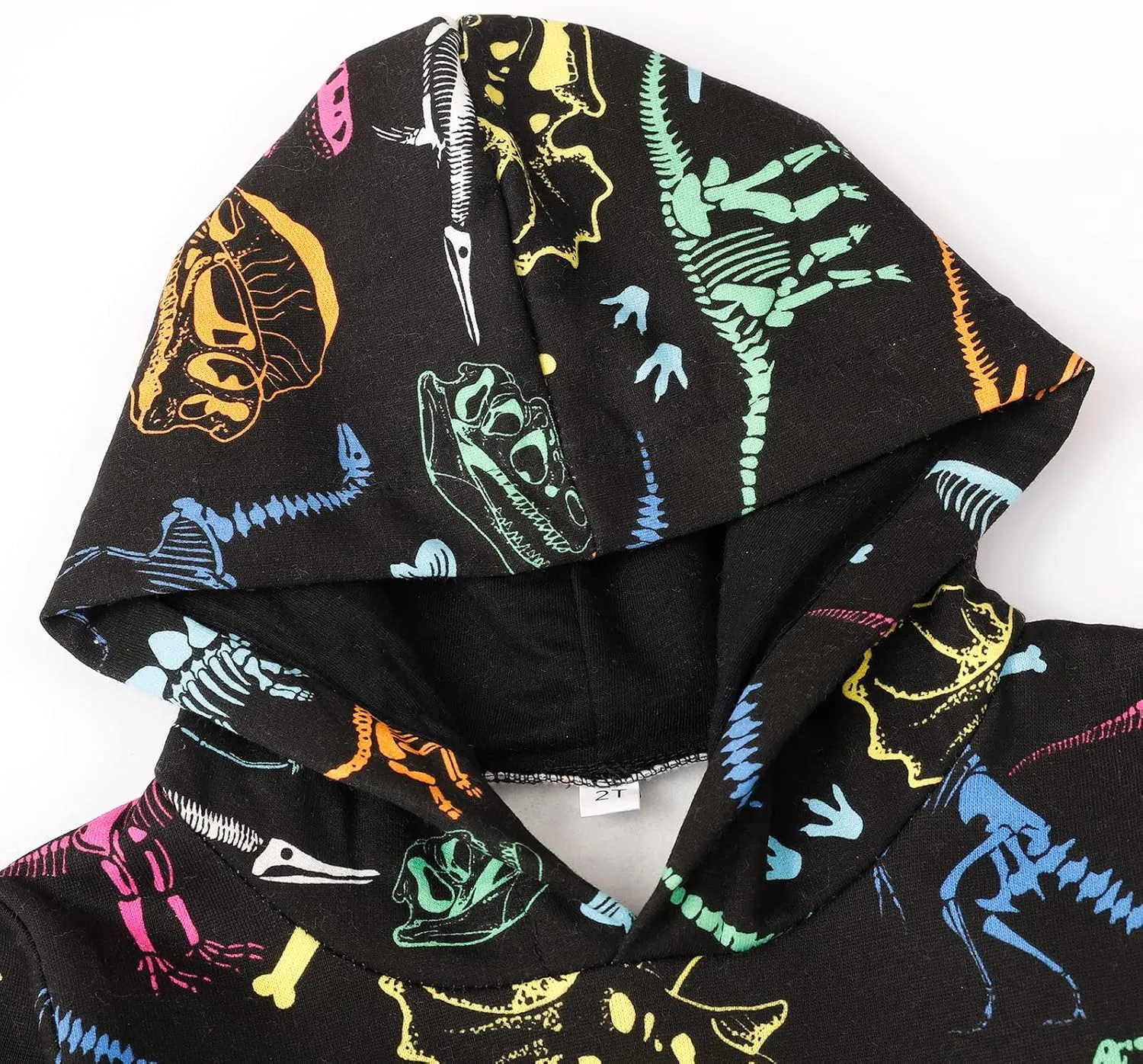 RETSUGO Baby Boys Dinosaurs Hoodie Boy Girls Truck Pullover with Pocket Toddler Boy Kids Rocket Sweatshirt 2-7Years