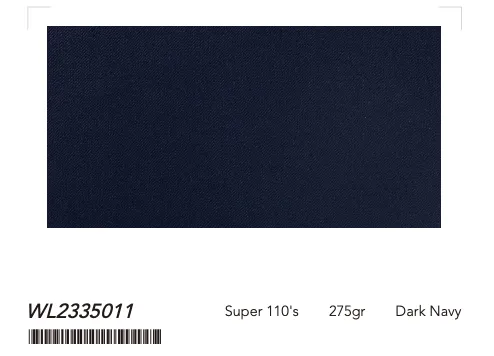 Super 110 Wool Modern Custom Suits
