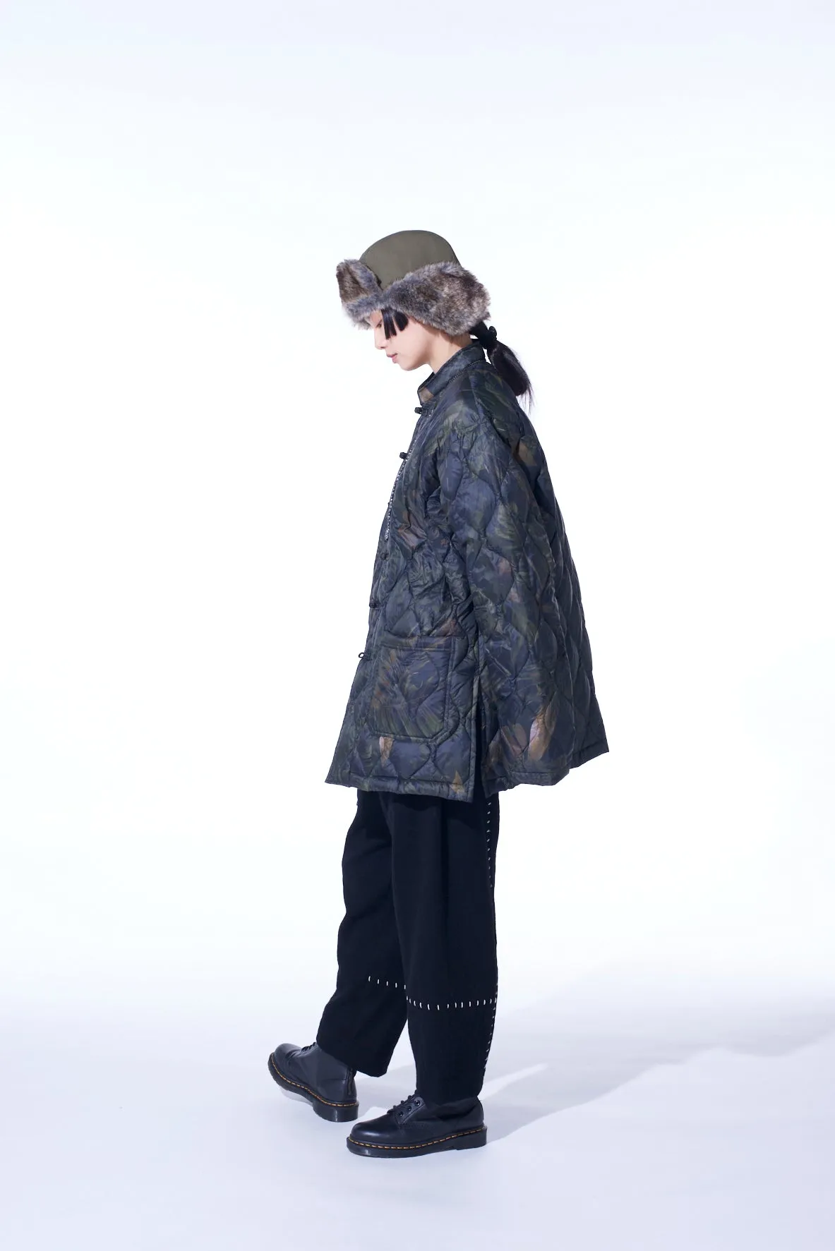 S'YTE X TAIONDAHLIA CAMOUFLAGE QUILTED DOWN CHINA JACKET