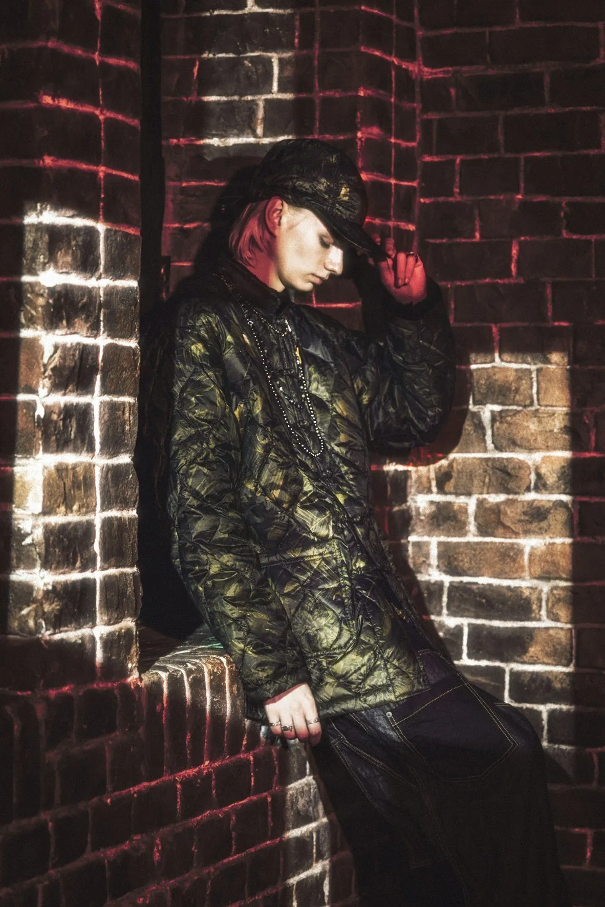 S'YTE X TAIONDAHLIA CAMOUFLAGE QUILTED DOWN CHINA JACKET