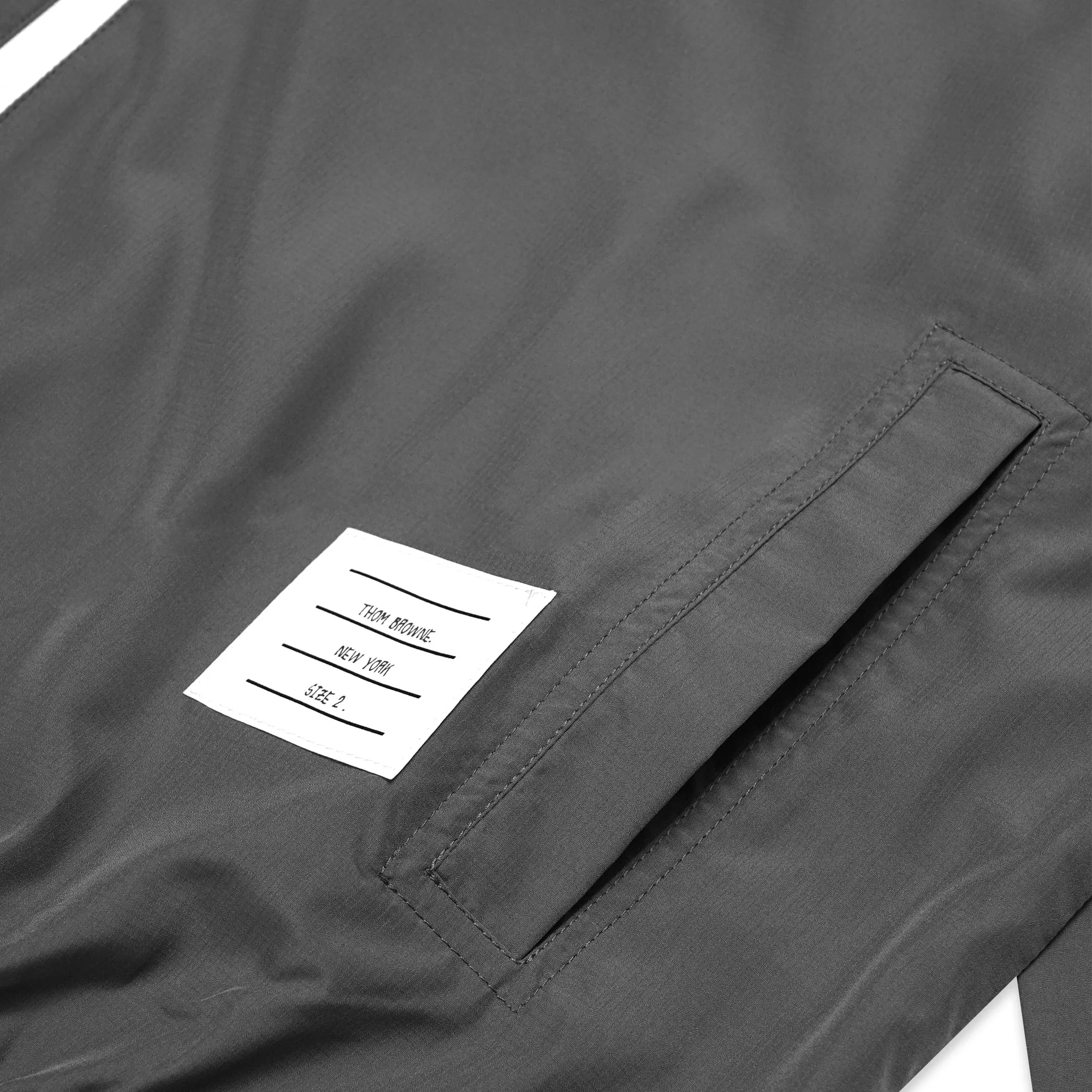 TBN White Zipper Hooded Windbreaker Jacket