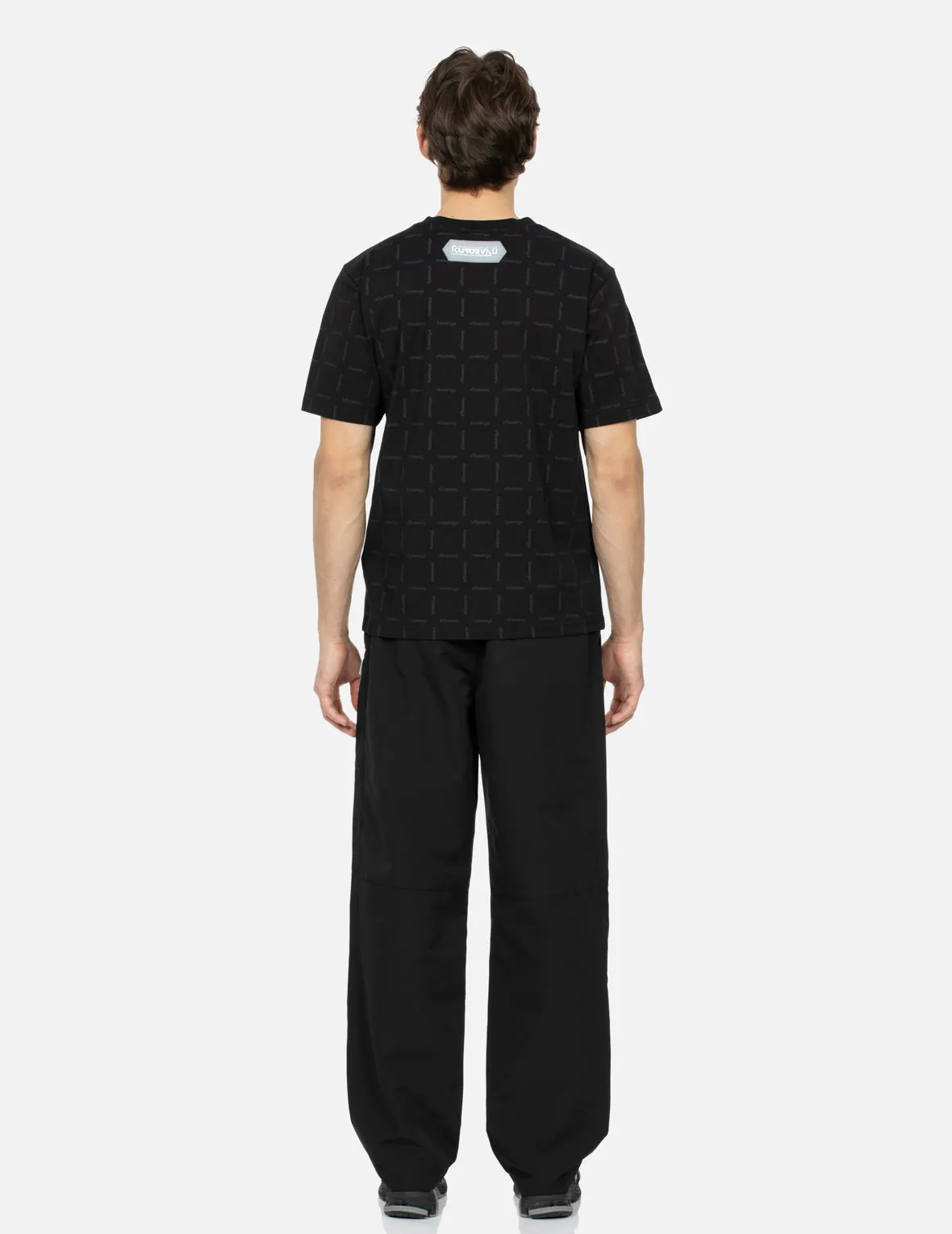 Water Reactive Allover Print Regular Fit Panelled Pants