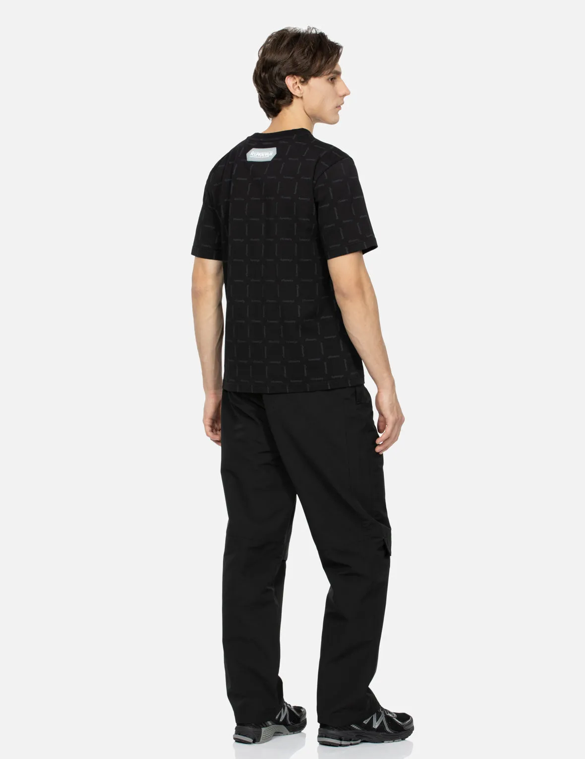 Water Reactive Allover Print Regular Fit Panelled Pants